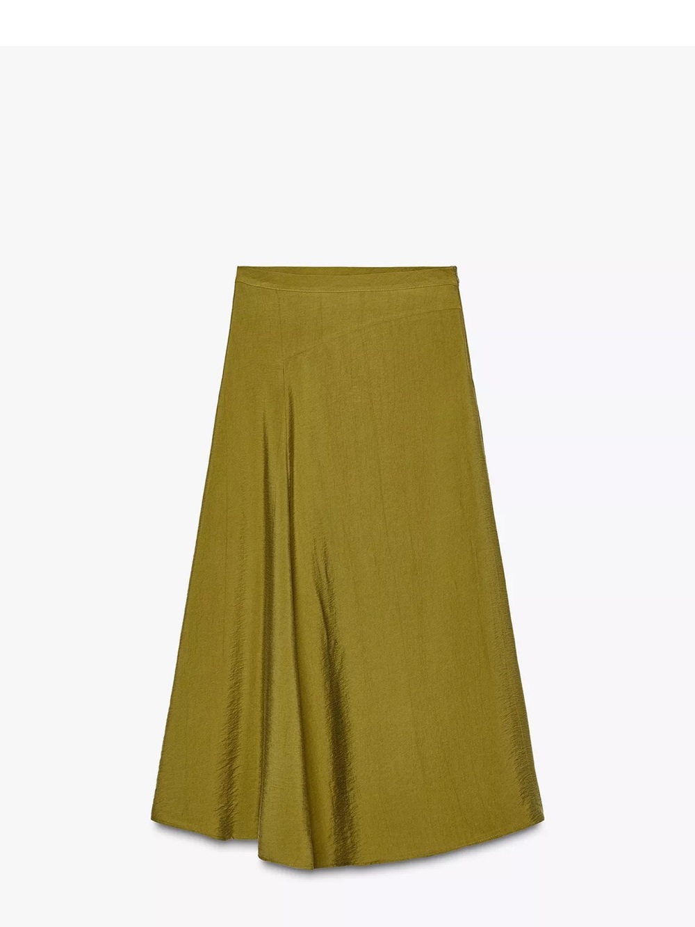 Zara Olive Green Midi Skirt